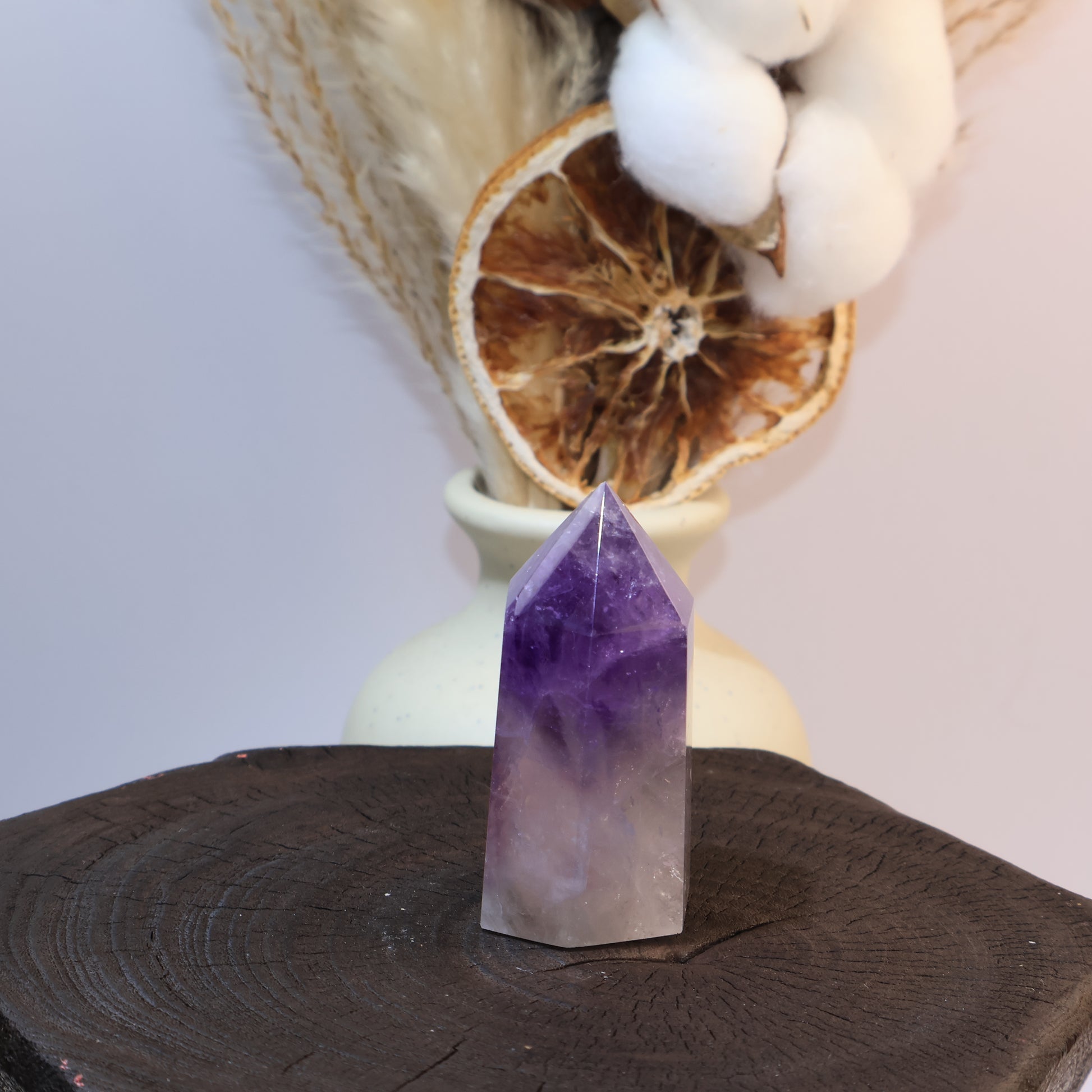 Natural Amethyst Tower 紫晶水晶柱 – 74g（Brazil 巴西） Meditation Stone