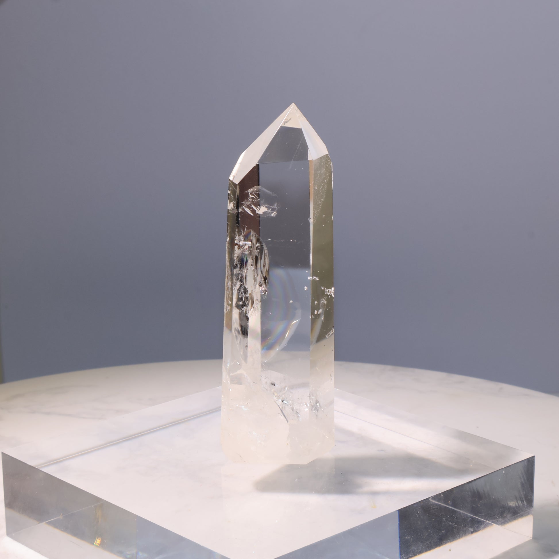Clear Quartz Tower – transparent 98g crystal with pointed termination
