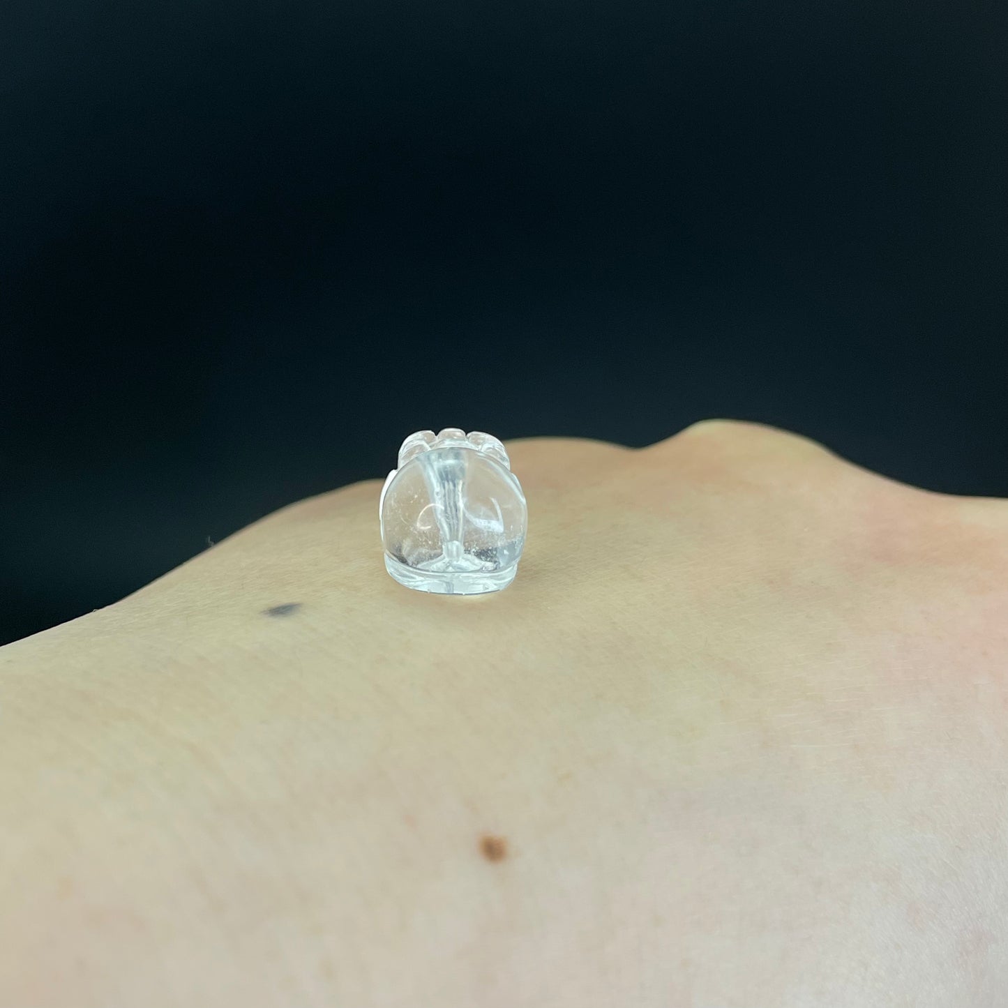10x Natural Clear Quartz Pixiu Beads 10x14mm DIY Carved Crystal Charms Drilled