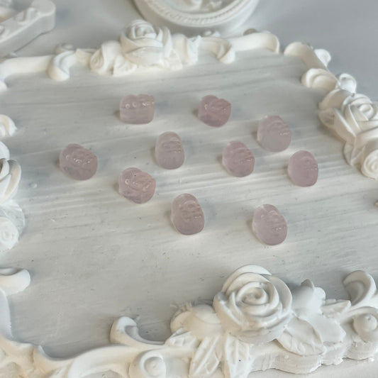 Natural Rose Quartz Pixiu Beads 10-12mm | DIY Lucky Charm Crystal Beads (Set of 10)