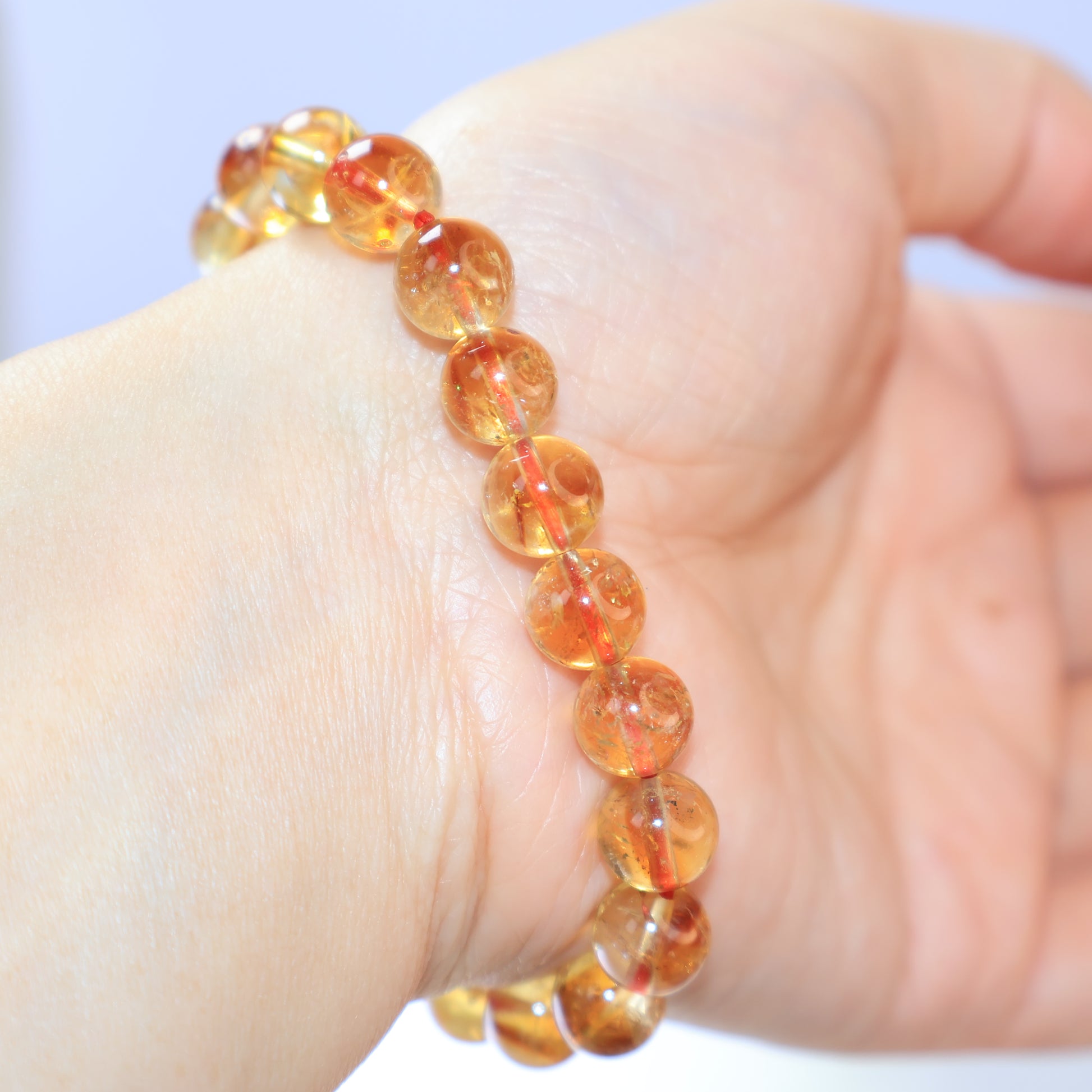 Elegant natural Citrine crystal bracelet for everyday wear