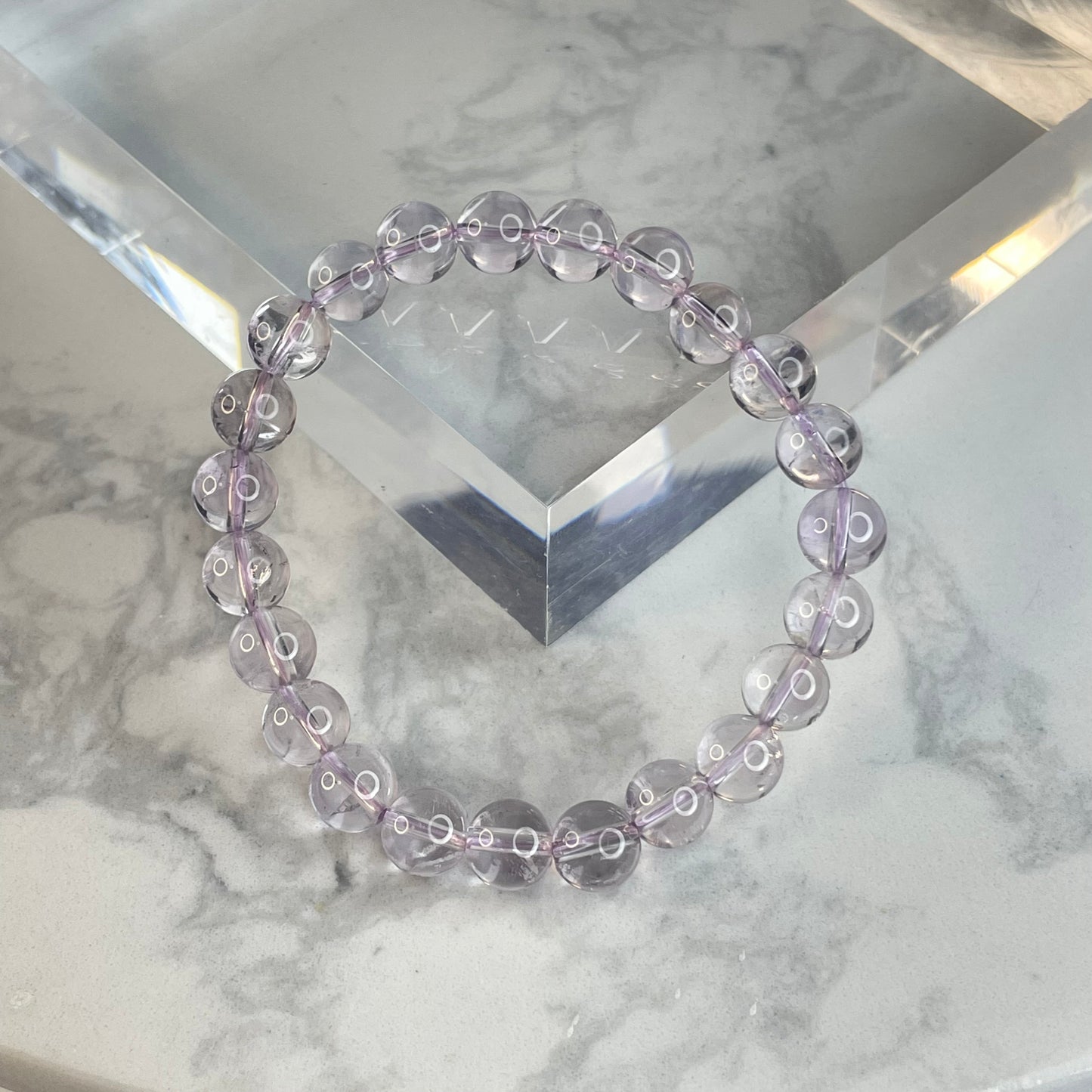 Natural Bolivian Amethyst Bracelet – 7-8mm