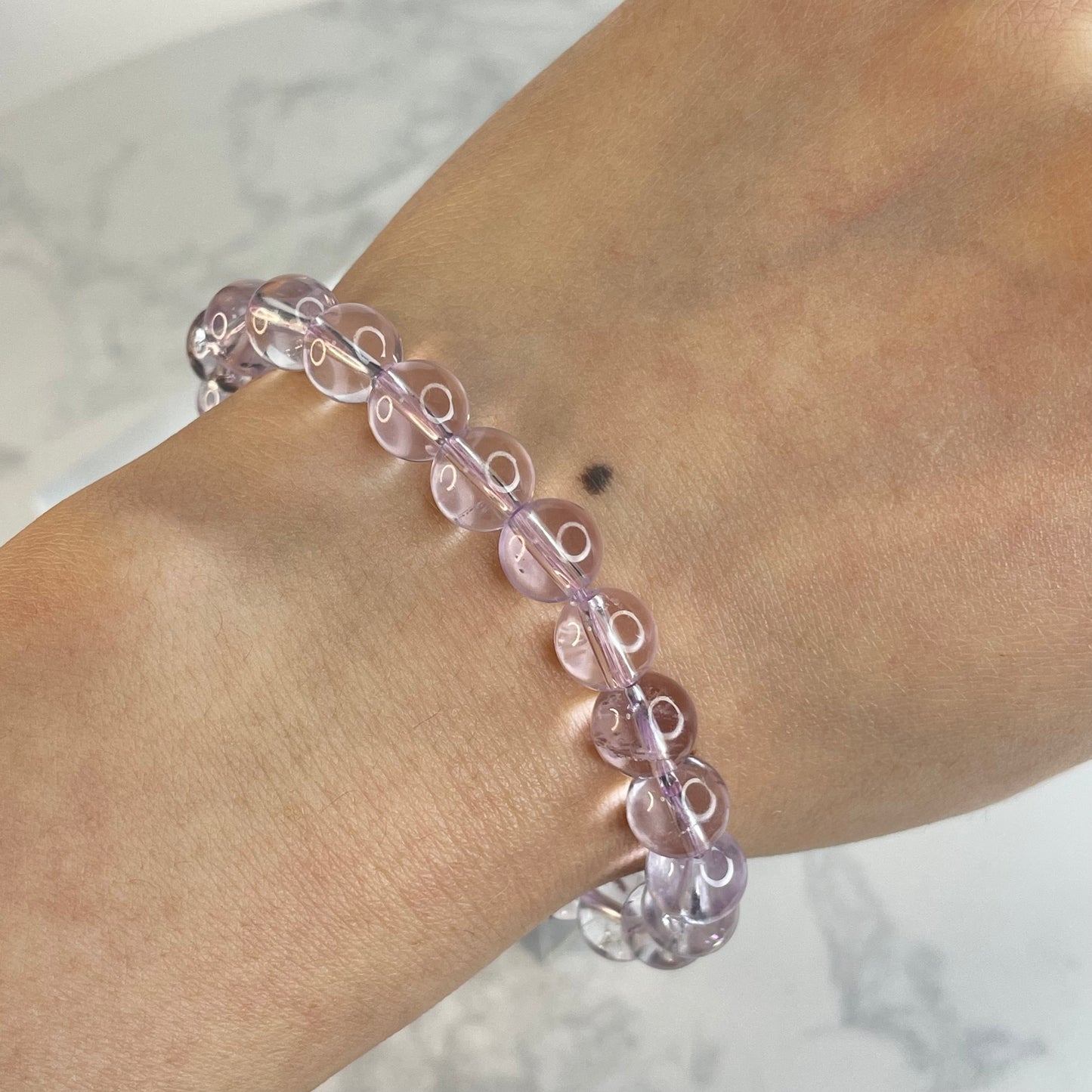 Natural Bolivian Amethyst Bracelet – 7-8mm