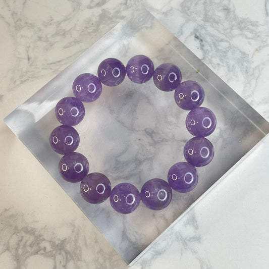 ✨Amethyst Bracelet (Brazil) 14mm✨ ✨紫水晶手串（巴西）– 14mm✨