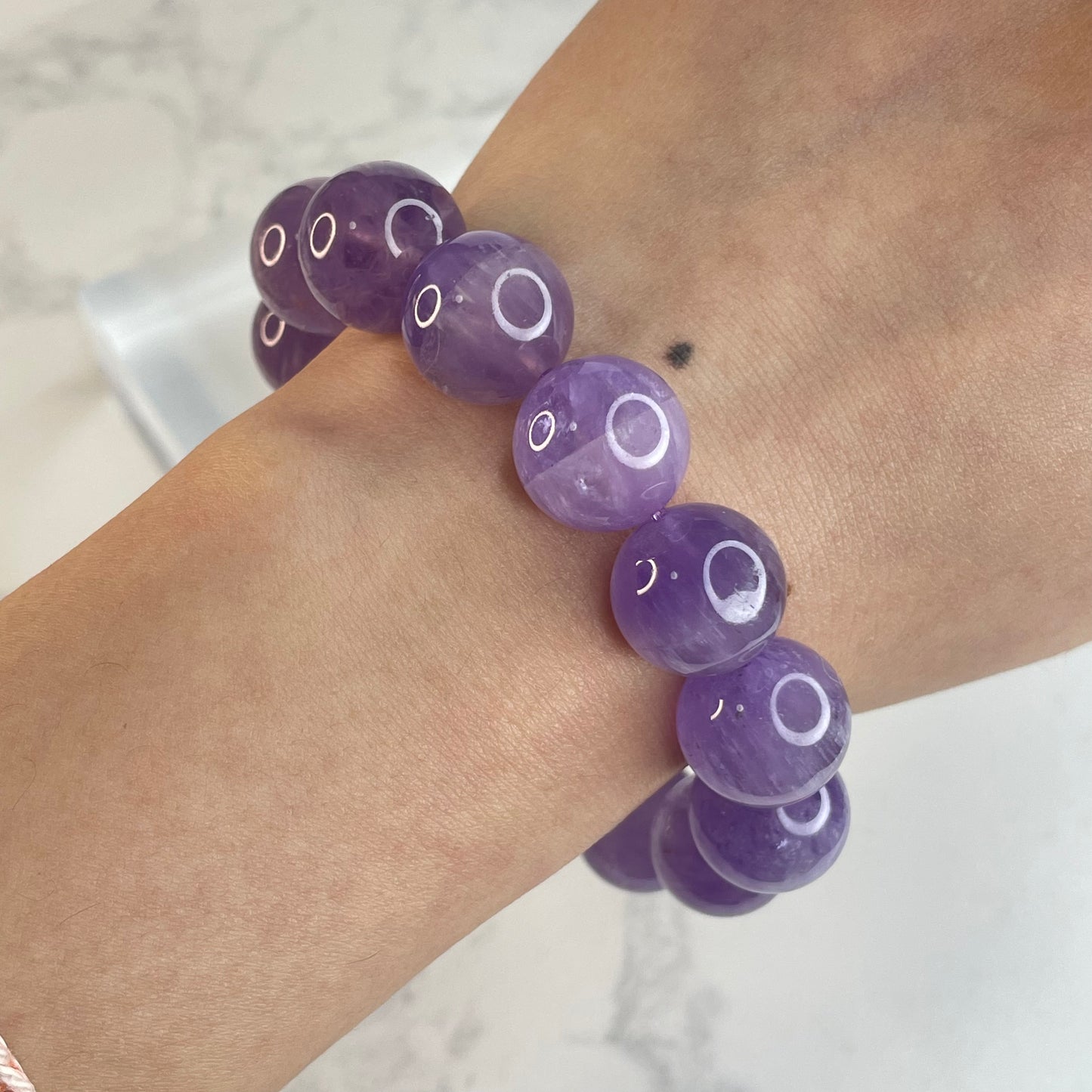 ✨Amethyst Bracelet (Brazil) 14mm✨ ✨紫水晶手串（巴西）– 14mm✨
