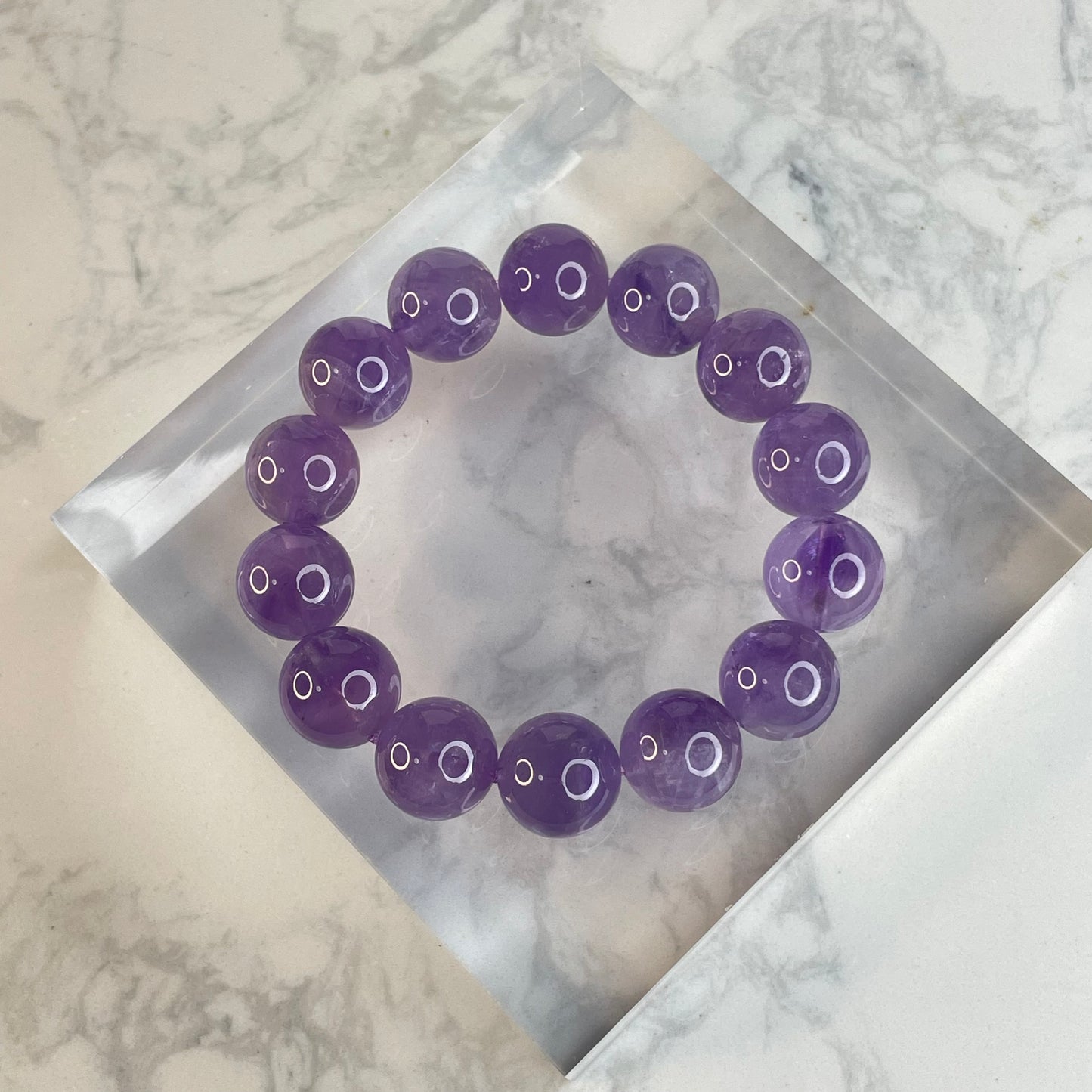 Amethyst Bracelet 紫水晶手串 – 14mm（Brazil 巴西）