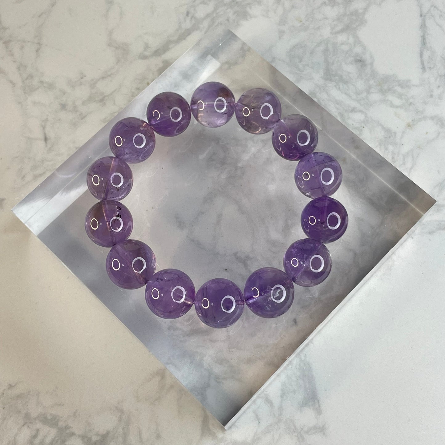 Amethyst Bracelet 紫水晶手串 – 15mm（Brazil 巴西）