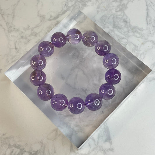 Amethyst Bracelet 紫水晶手串 – 15mm（Brazil 巴西）