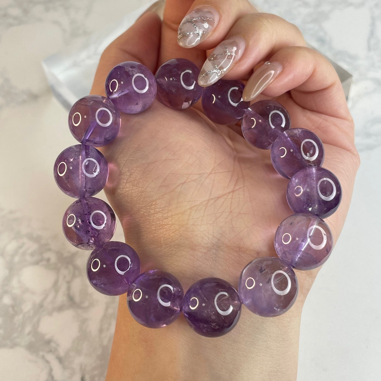 Amethyst Bracelet 紫水晶手串 – 15mm（Brazil 巴西）