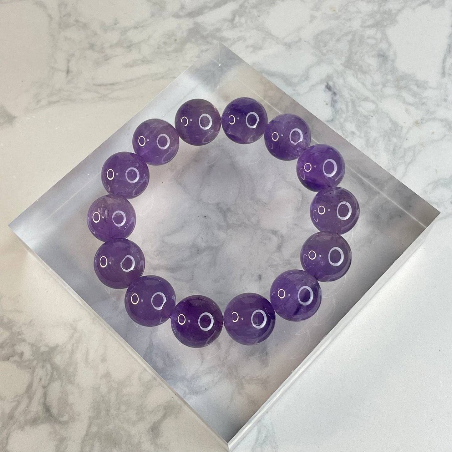 Amethyst 巴西紫水晶 | 15mm | For 17cm Wrist