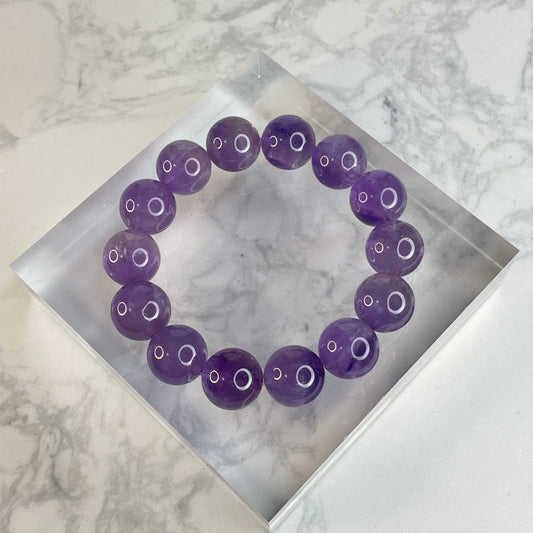Amethyst 巴西紫水晶 | 15mm | For 17cm Wrist