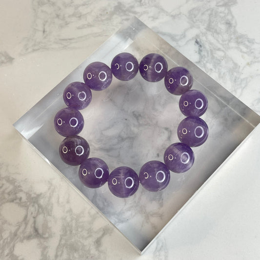 Amethyst Bracelet 紫水晶手串 – 16mm（Brazil 巴西）
