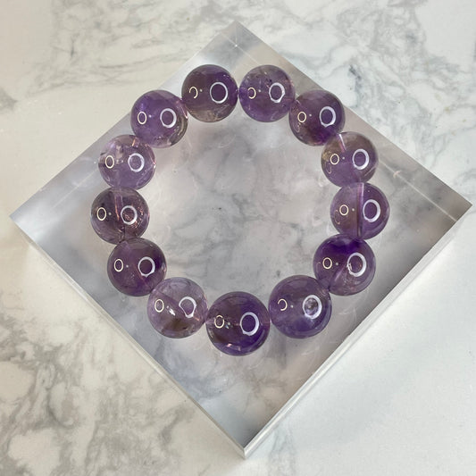 Amethyst Bracelet 紫水晶手串 – 17mm（Brazil 巴西）
