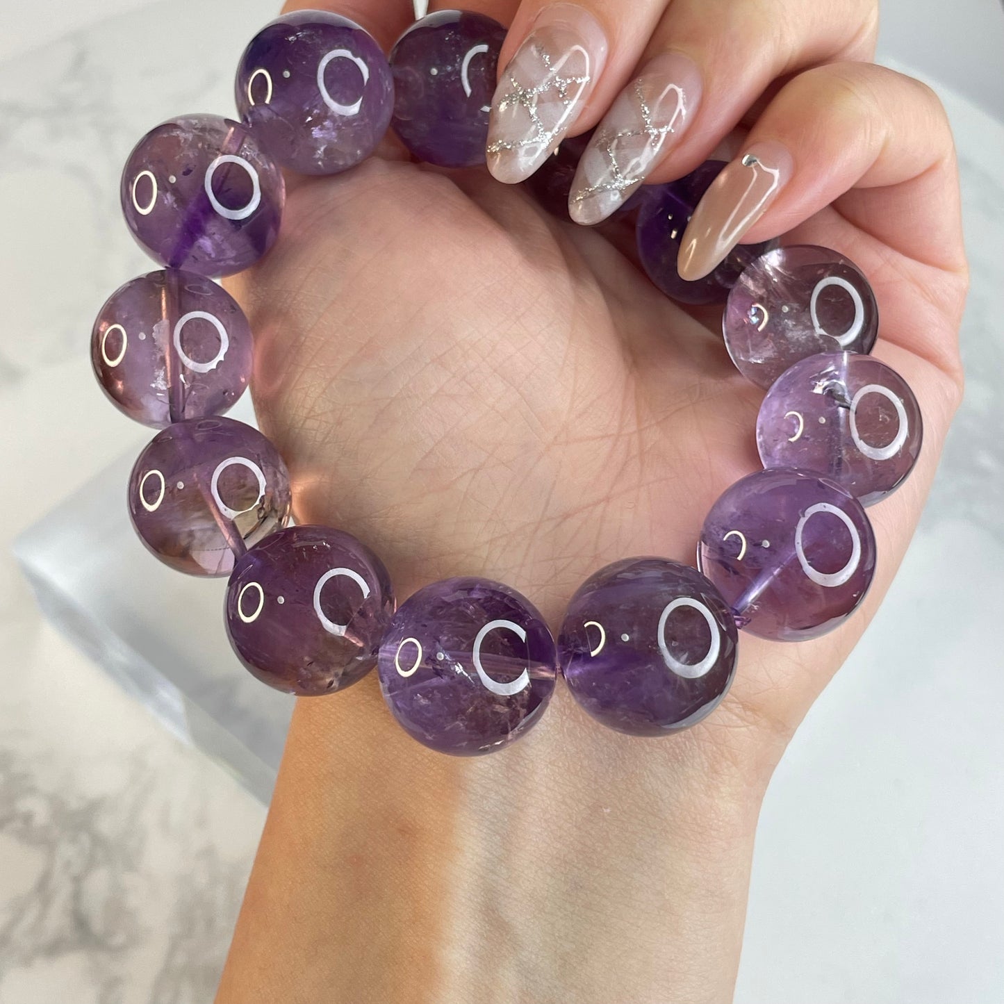 Amethyst Bracelet 紫水晶手串 – 17mm（Brazil 巴西）