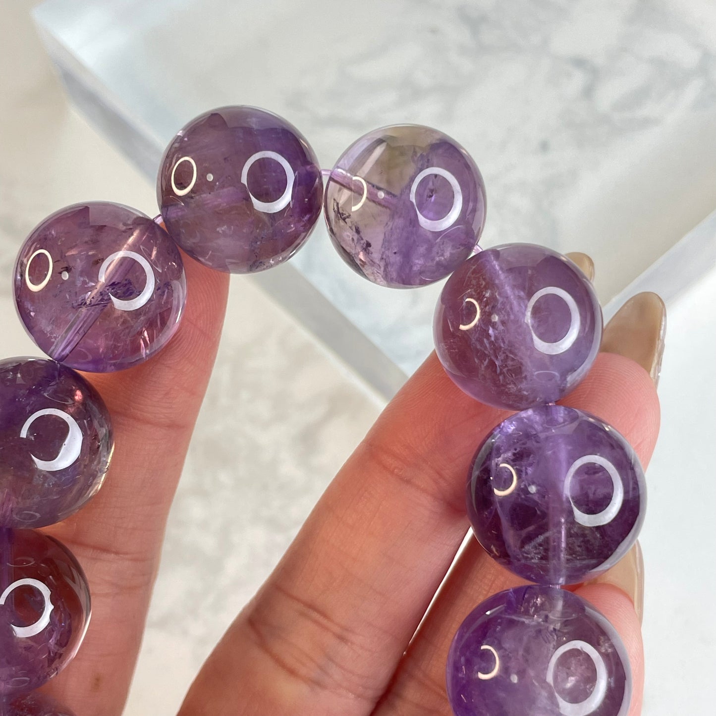 Amethyst Bracelet 紫水晶手串 – 17mm（Brazil 巴西）