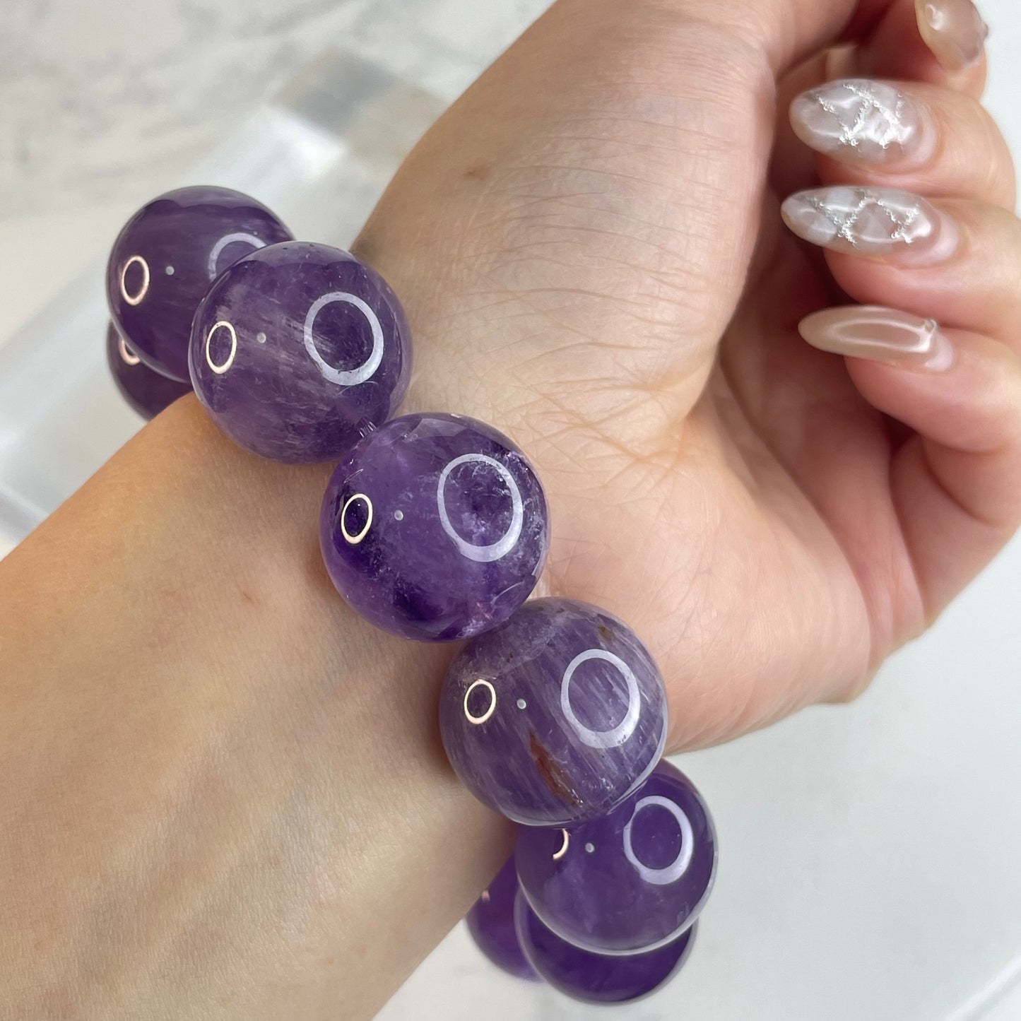Amethyst Bracelet 紫水晶手串 – 19mm（Brazil 巴西）
