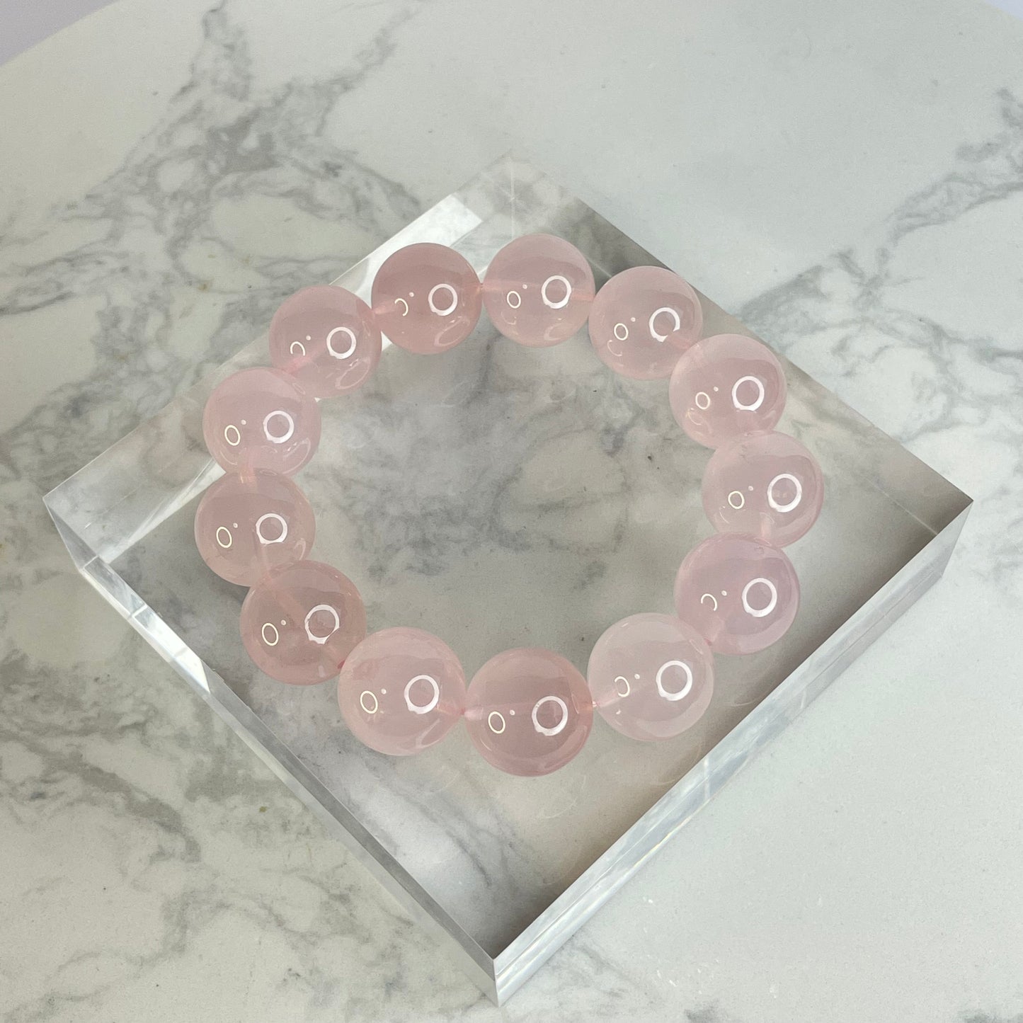 Madagascar Rose Quartz 馬達加斯加粉晶 – 17mm（Origin 原產地：Madagascar）