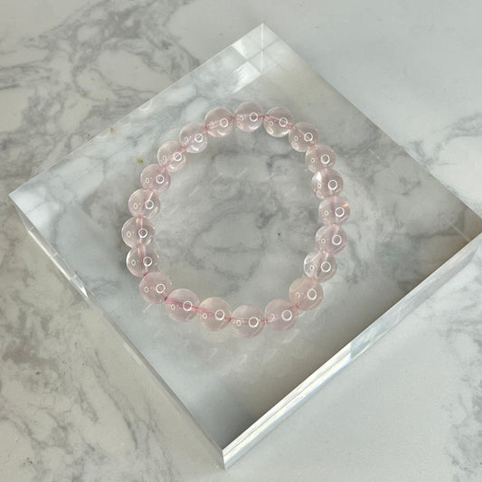 Star Rose Quartz 星光粉晶手串 – 8mm（原產地：馬達加斯加）