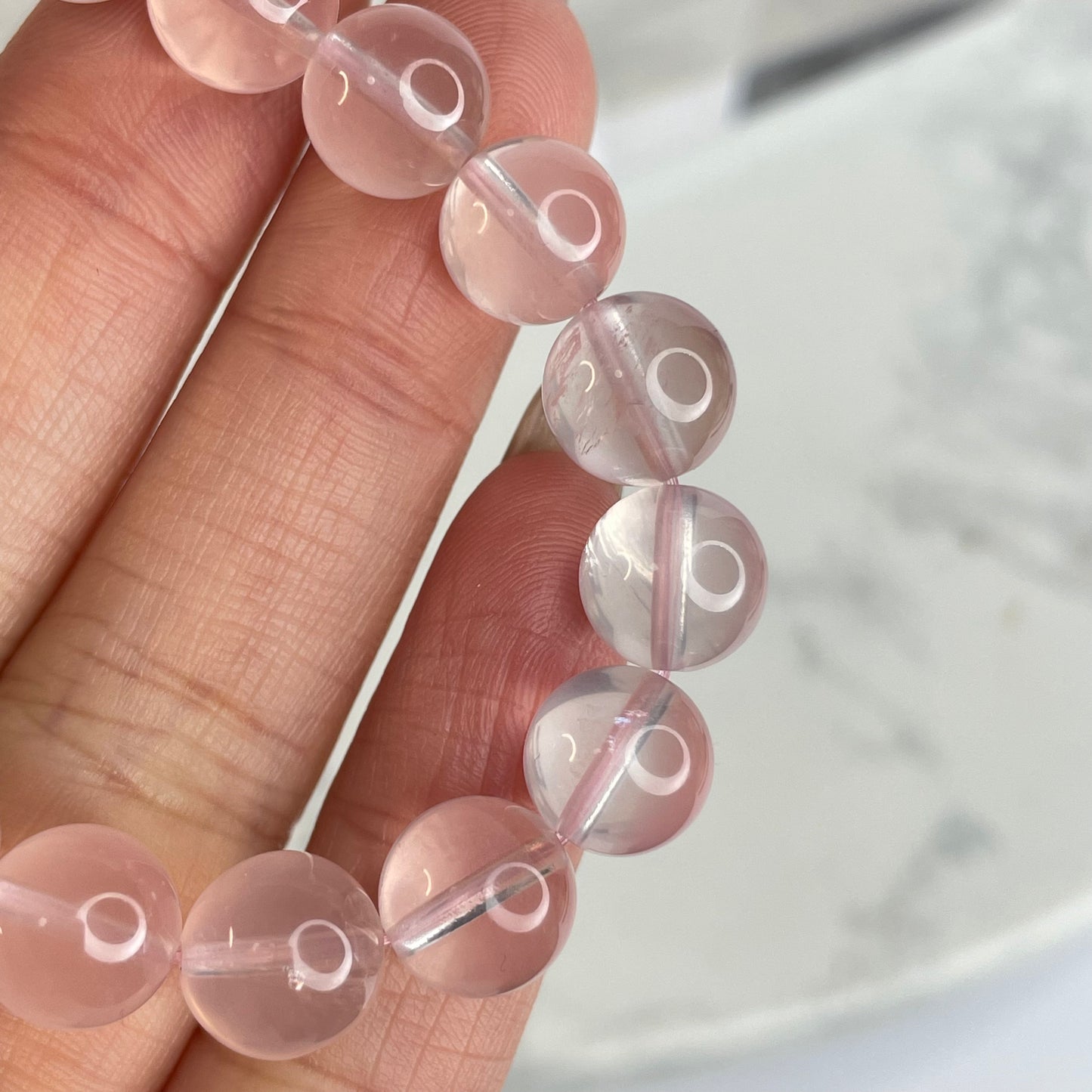 Star Rose Quartz 星光粉晶手串 – 8mm（原產地：馬達加斯加）