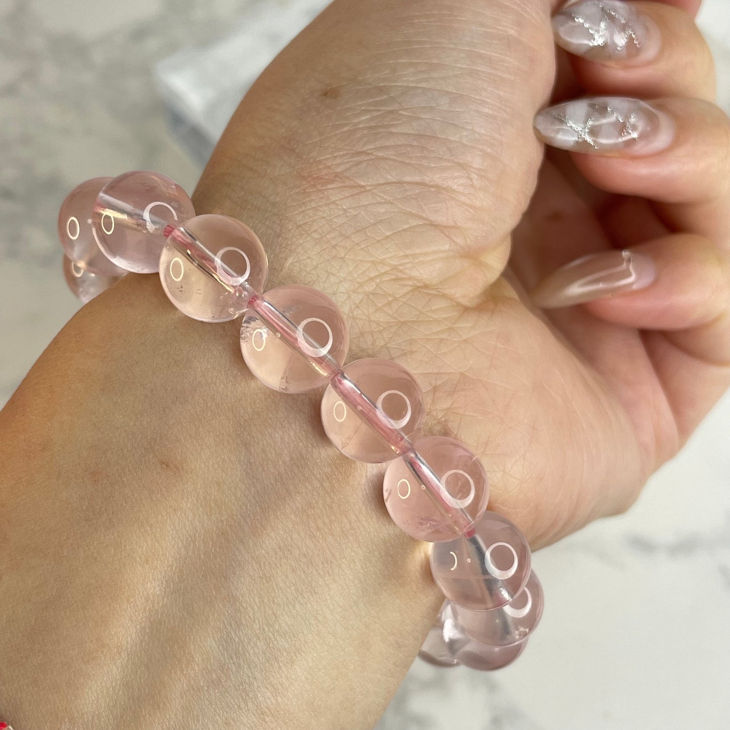 Star Rose Quartz 星光粉晶手串 – 10mm（原產地：馬達加斯加）