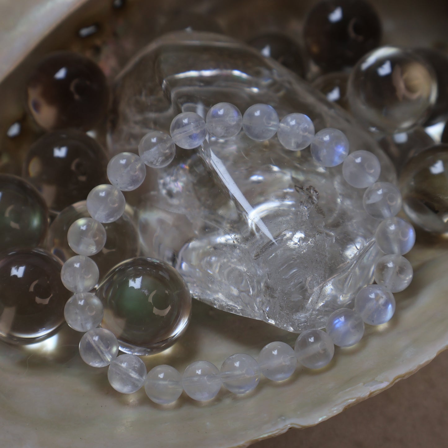 Moonstone Bracelet 月亮石手串 – 7mm