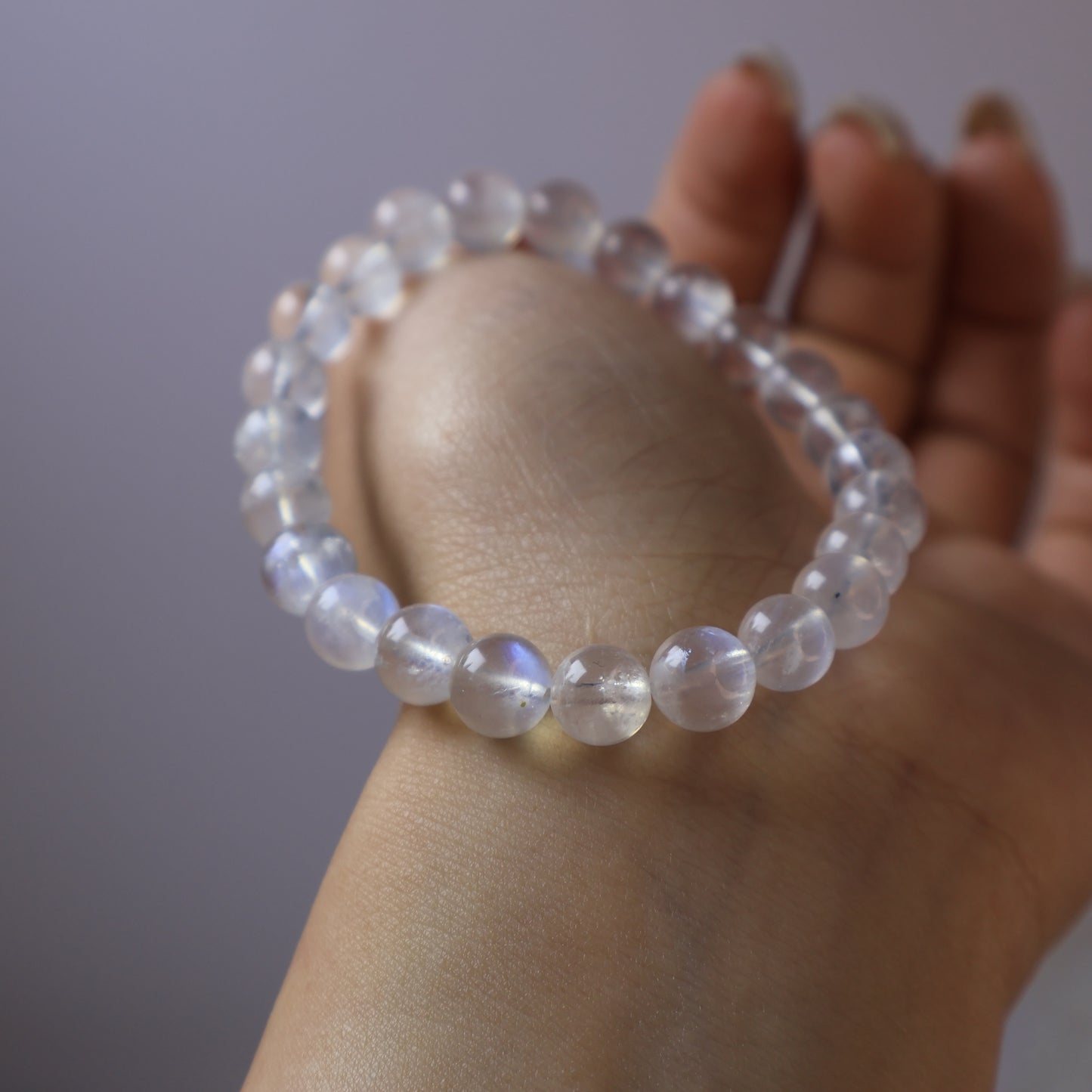Moonstone Bracelet 月亮石手串 – 7mm