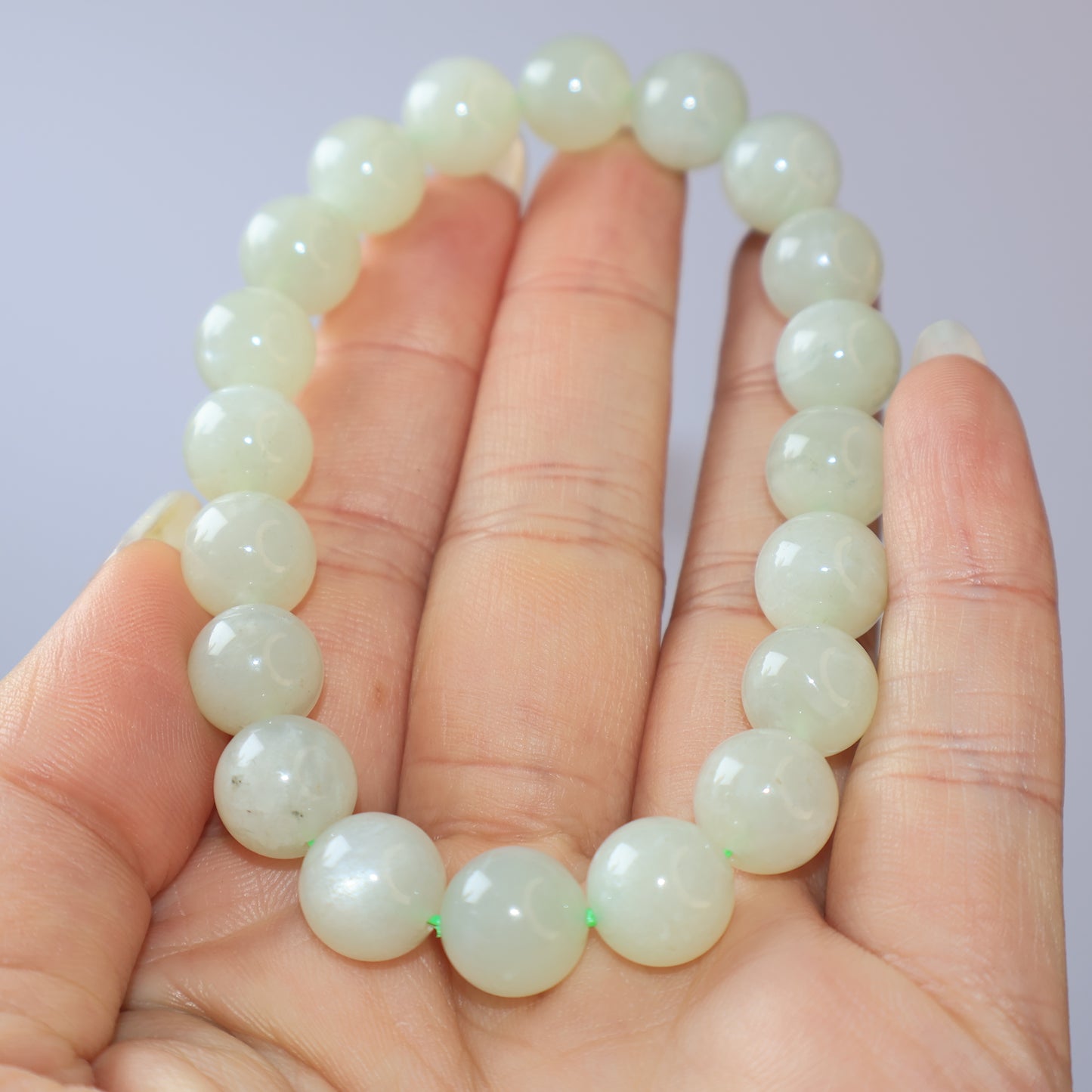 Green Moonstone Bracelet 綠月亮石手串 – 9mm｜Special Price
