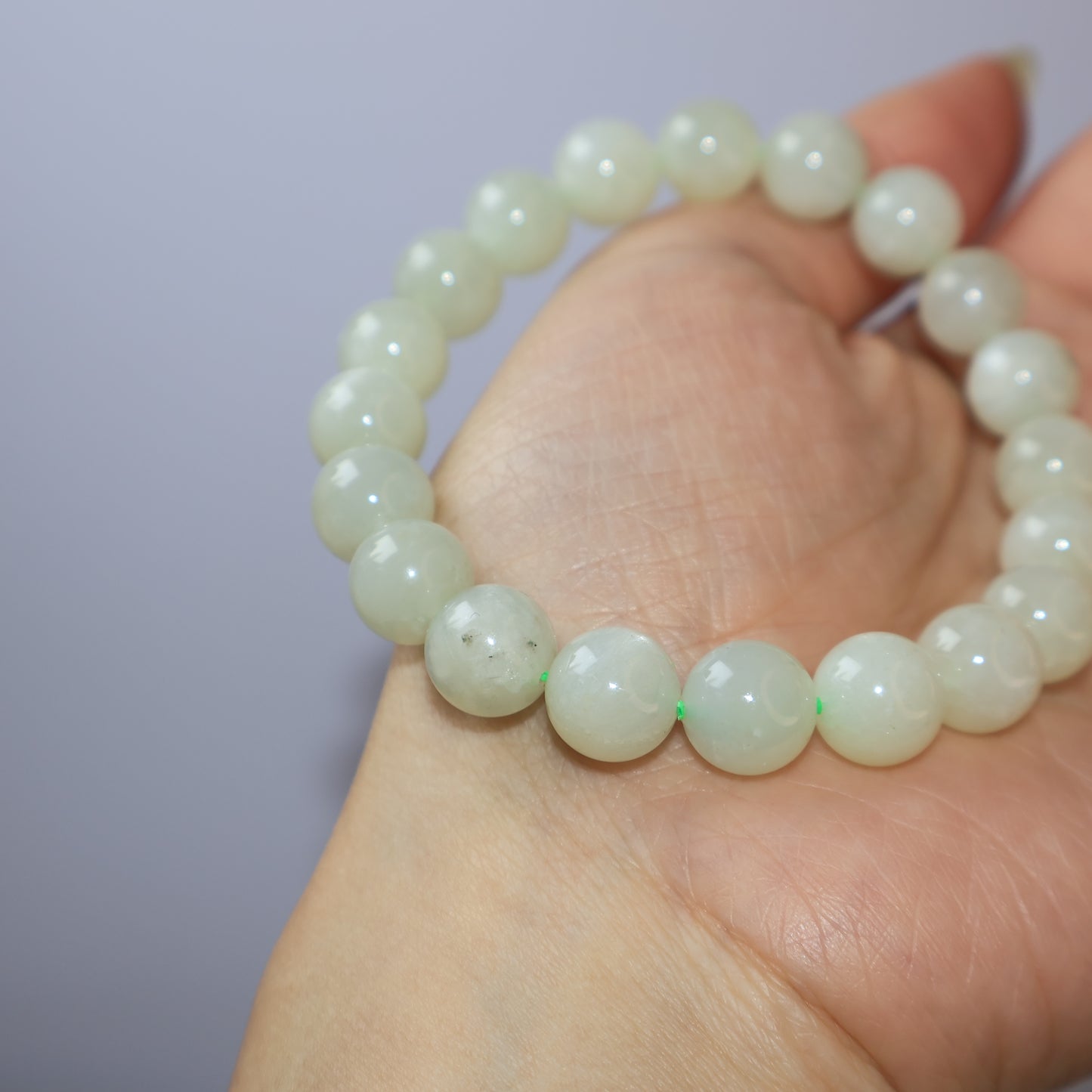 Green Moonstone Bracelet 綠月亮石手串 – 9mm｜Special Price