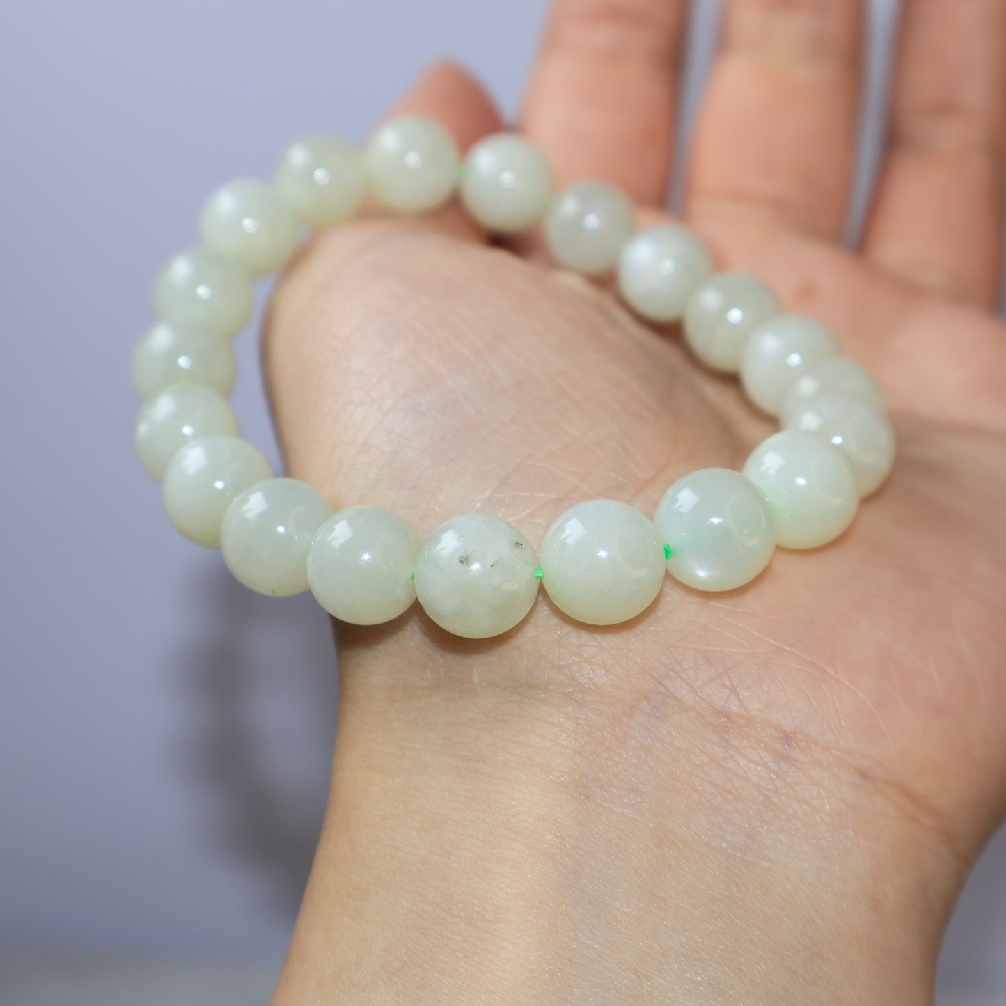 Green Moonstone Bracelet 綠月亮石手串 – 9mm｜Special Price