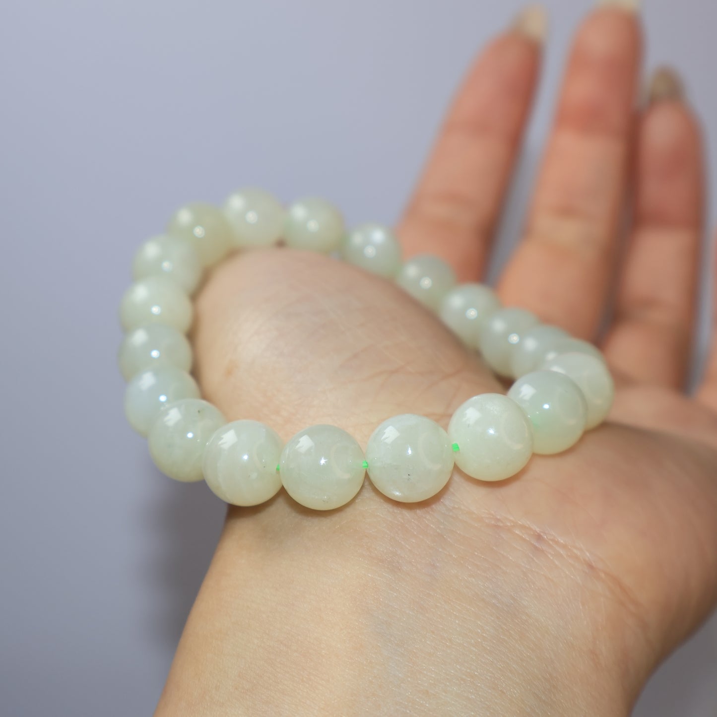 Green Moonstone Bracelet 綠月亮石手串 – 9mm｜Special Price