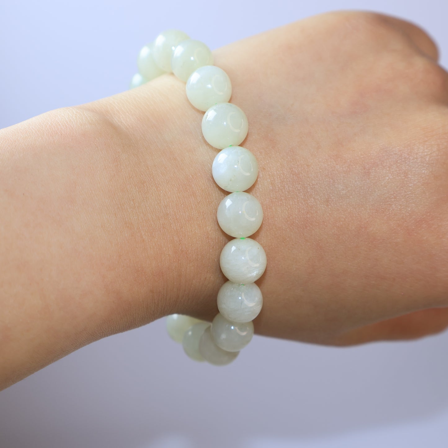 Green Moonstone Bracelet 綠月亮石手串 – 9mm｜Special Price