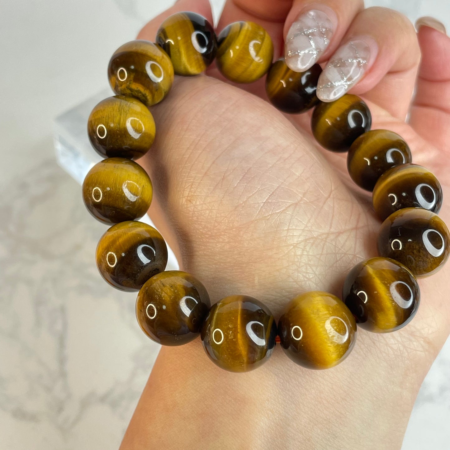 Yellow Tiger’s Eye Bracelet 黃虎眼石手串 – 14mm（South Africa 原產地）
