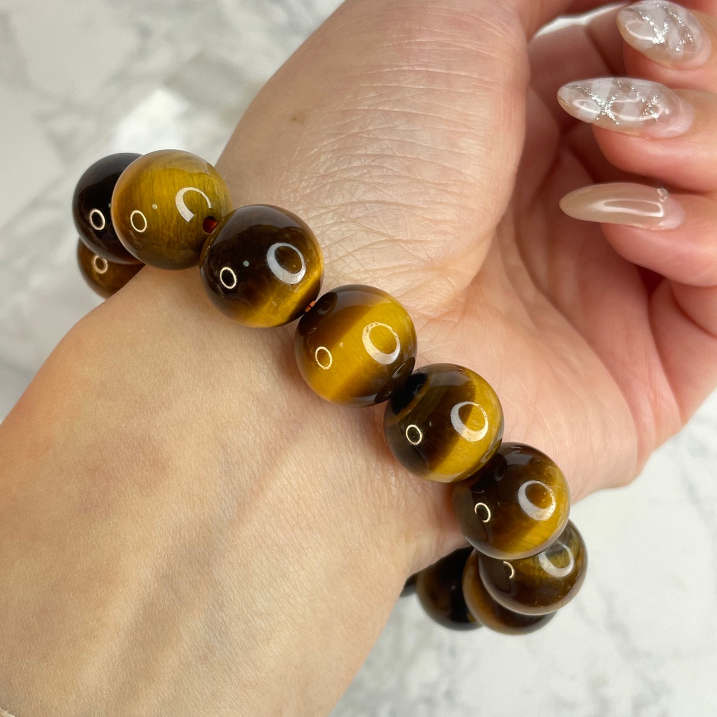 Yellow Tiger’s Eye Bracelet 黃虎眼石手串 – 14mm（South Africa 原產地）