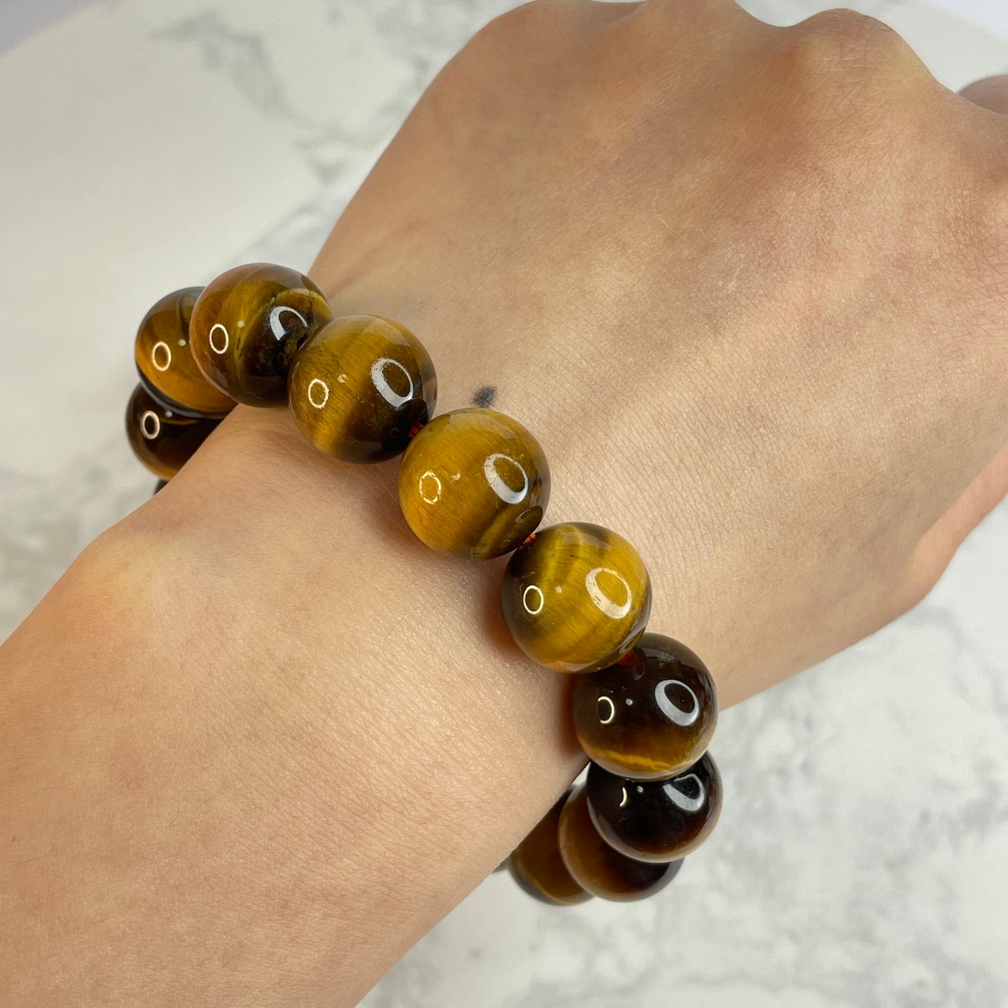 Yellow Tiger’s Eye Bracelet 黃虎眼石手串 – 14mm（South Africa 原產地）