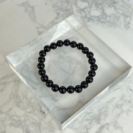 Obsidian Bracelet 黑曜石手串 – 8mm（Mexico 墨西哥）