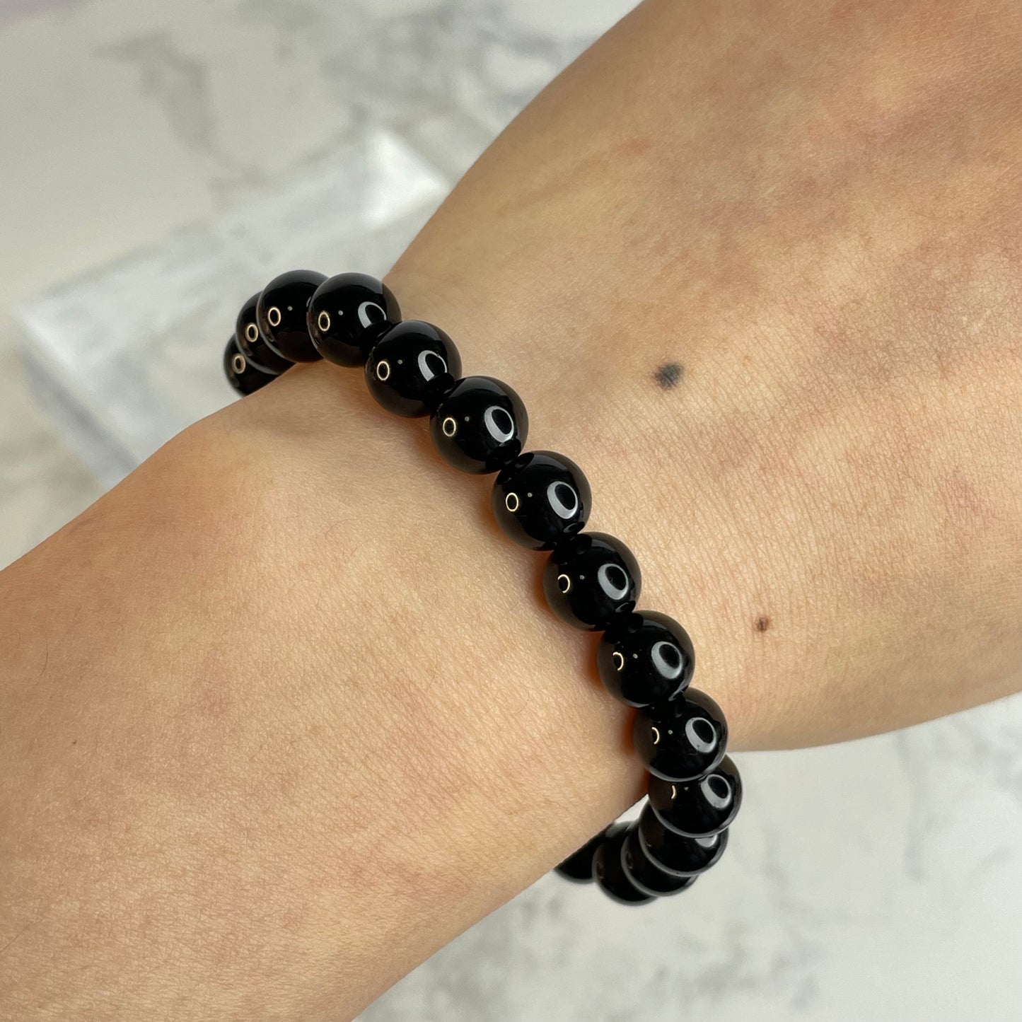 Obsidian Bracelet 黑曜石手串 – 8mm（Mexico 墨西哥）