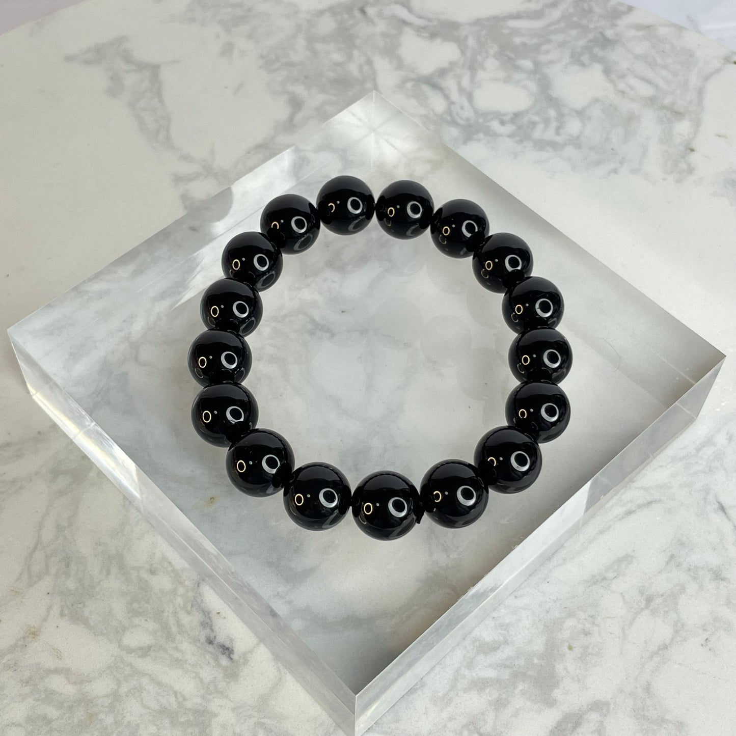 Obsidian Bracelet 黑曜石手串 – 12mm（Mexico 墨西哥）