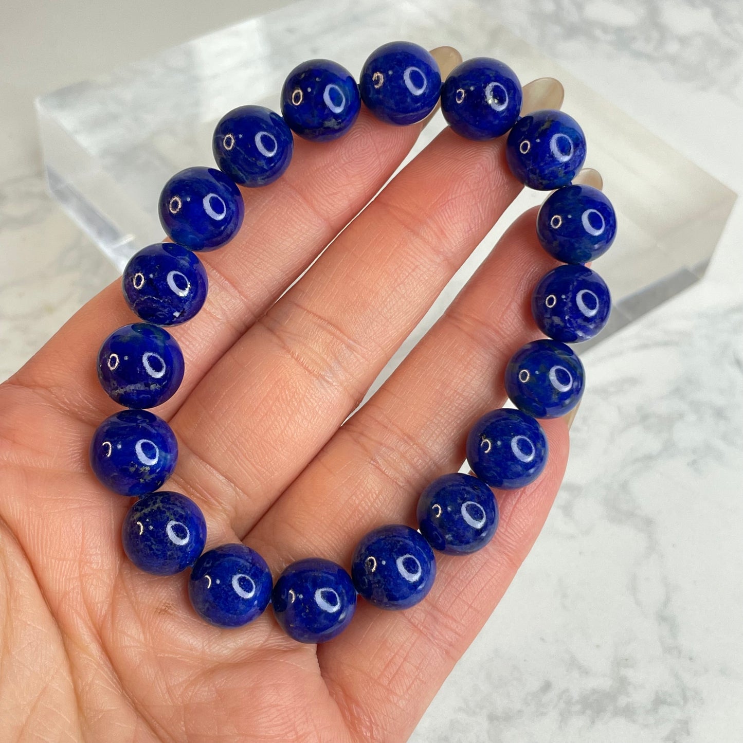 Lapis Lazuli Bracelet 青金石手串 – 11mm（Afghanistan 阿富汗）