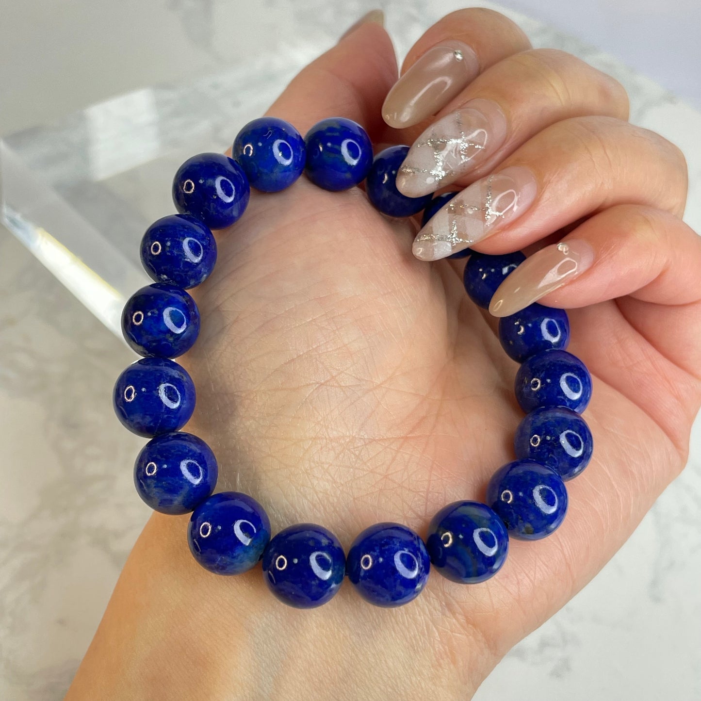 Lapis Lazuli Bracelet 青金石手串 – 11mm（Afghanistan 阿富汗）