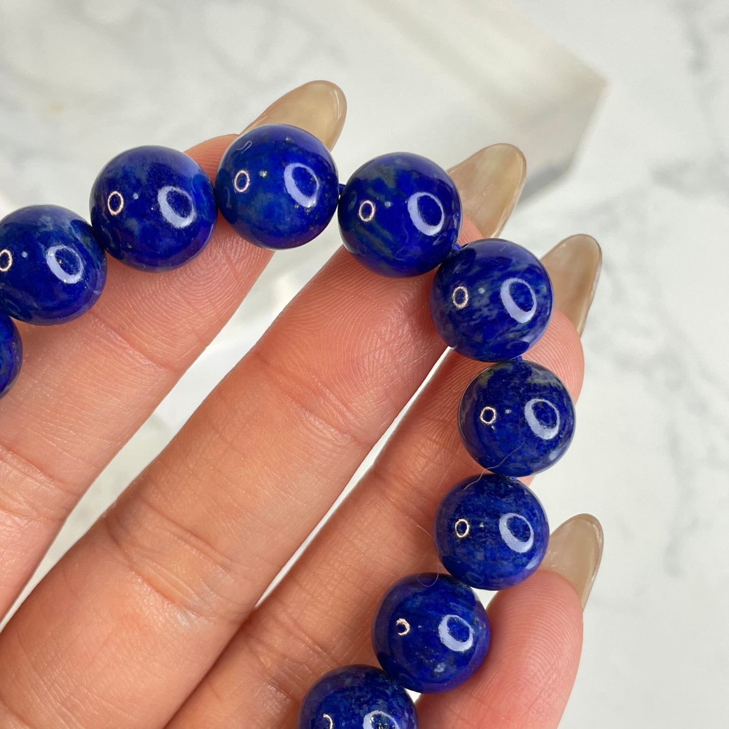 Lapis Lazuli Bracelet 青金石手串 – 11mm（Afghanistan 阿富汗）
