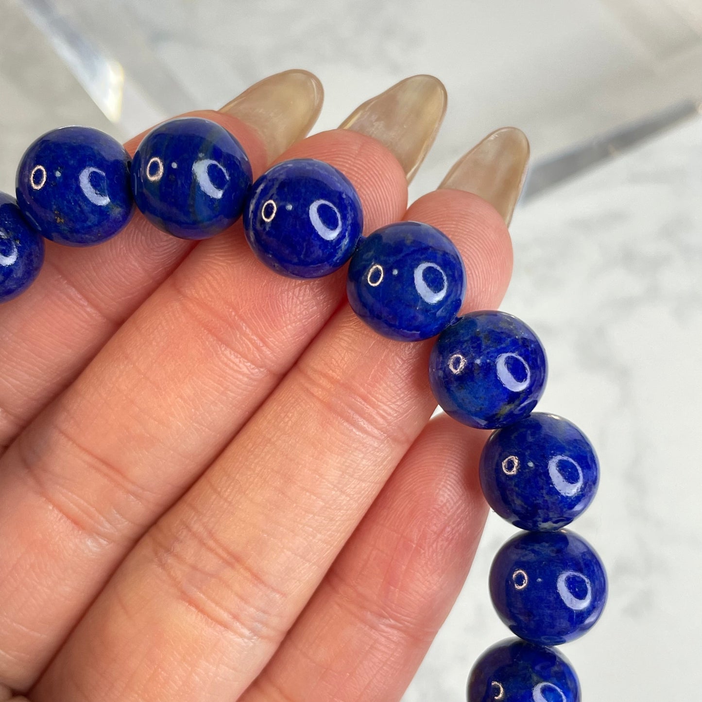 Lapis Lazuli Bracelet 青金石手串 – 11mm（Afghanistan 阿富汗）