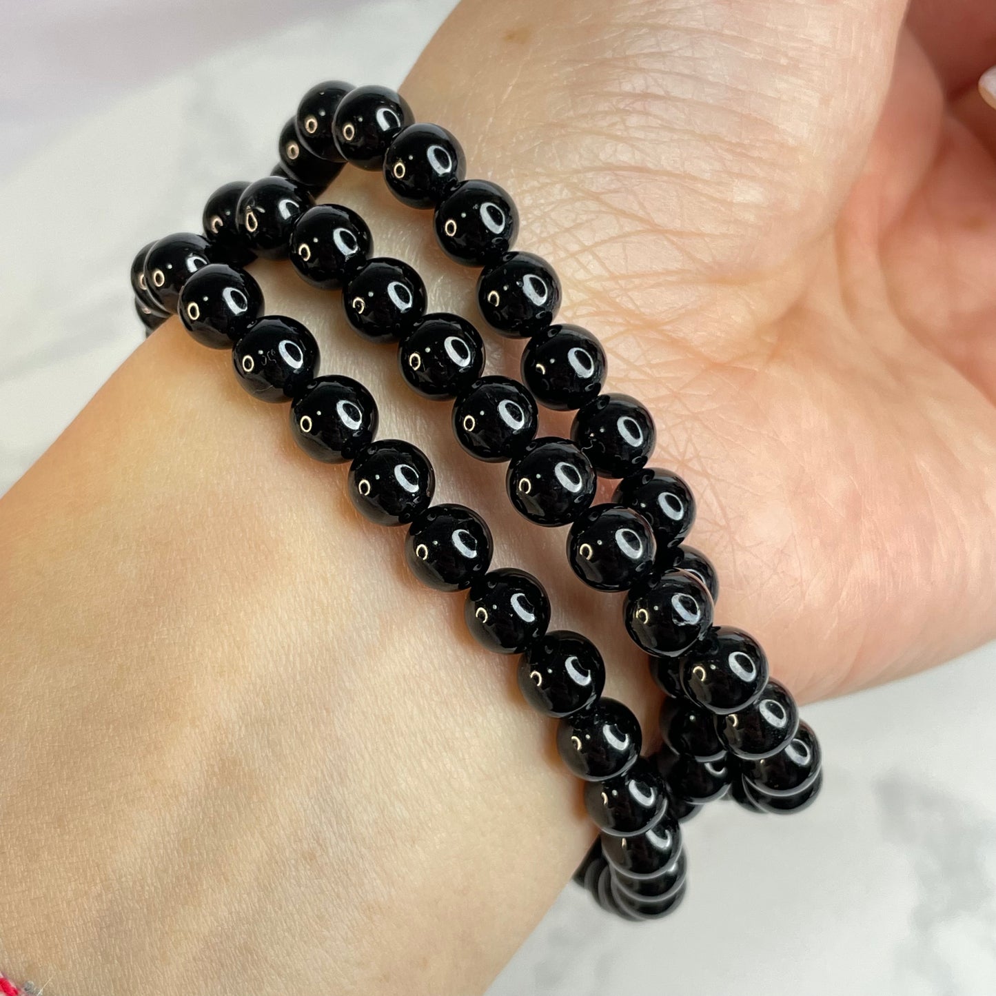 Black Tourmaline 3-Wrap Bracelet 黑碧璽三圈手串 – 6mm（Necklace Convertible｜Brazil 巴西）