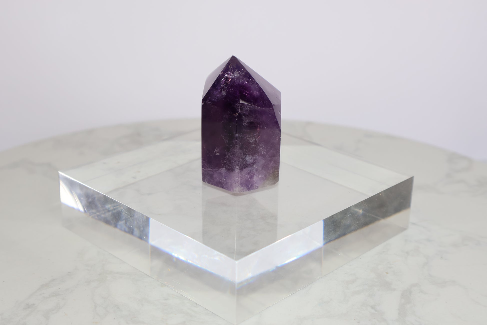 Royal Amethyst Crystal Tower No.01 – 98g Polished Six-Sided Point from Brazil
